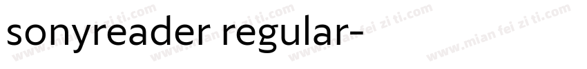 sonyreader regular字体转换